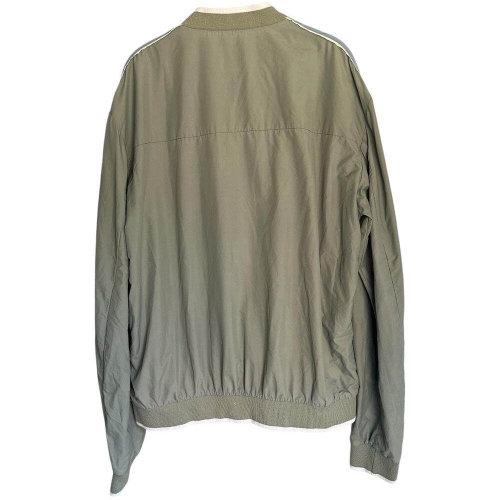 HUGO BOSS Green Label Bomber Jacket XL Olive Gray Green Zip Up‎ Lightweight - Picture 3 of 6
